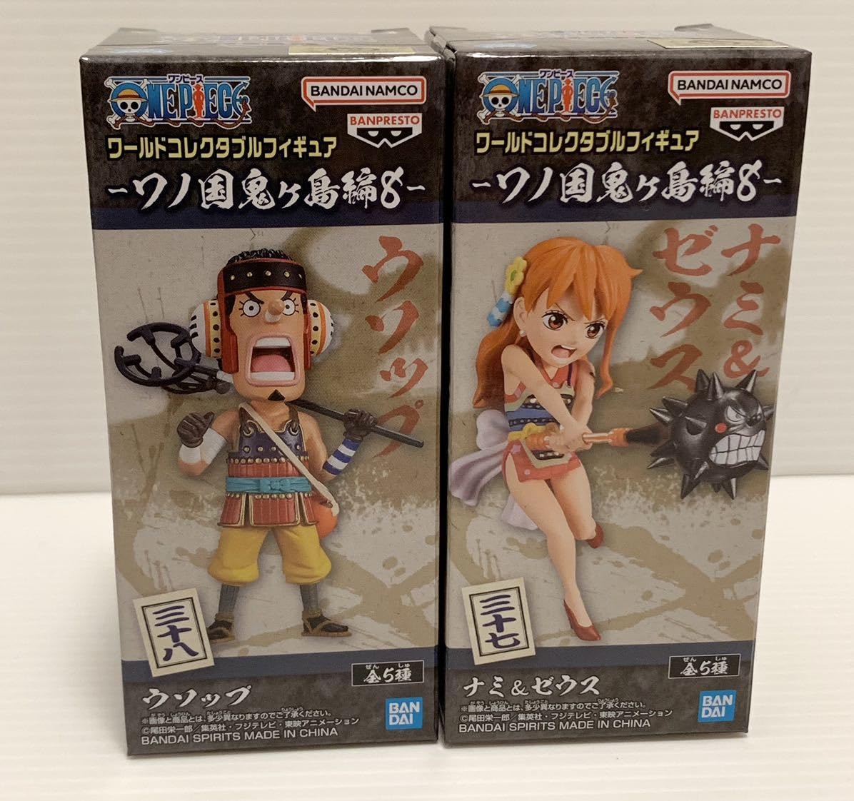 テッドさん専用ワンピース フィギュア　ワーコレ　仲間の印だ　ウソップ　ナミ ワンピース ワールドコレクタブルフィギュア -「仲間の印だ